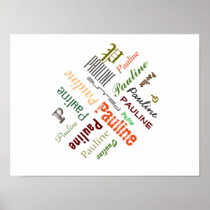 Personlig känd typografisk Collage Poster