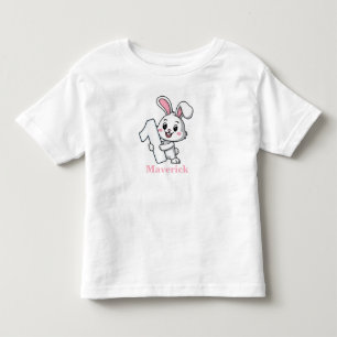 Personlig Kanin Pojke Första födelsedag T Shirt