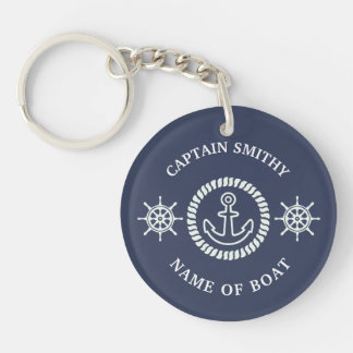 Personlig Kapten/Boat Namn Editable Nautical