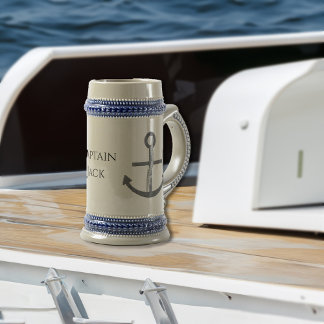 Personlig Kapten Namn Anchor Mugg