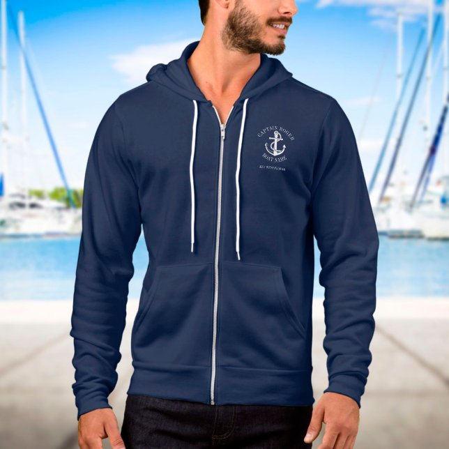 Personlig kapten Nautical Anchor Boat Namn T Shirt (Skapare uppladdad)