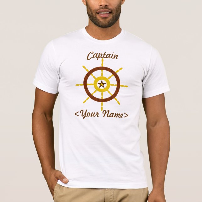 Personlig Kapten Shirt Tee (Framsida)