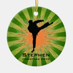 Personlig Karate Ornament