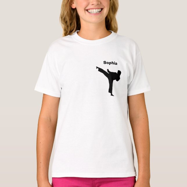 Personlig Karate Shirt T-shirt (Framsida)