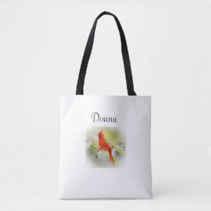 Personlig Kardinal Tote Bag Tygkasse