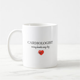 Personlig kardiolog som räddar hjärtan varje dag  kaffemugg