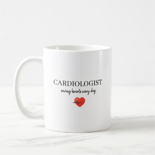 Personlig kardiolog som räddar hjärtan varje dag kaffemugg