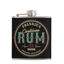 Personlig Karibiska rum Liquor Flaska-etiketten Pu