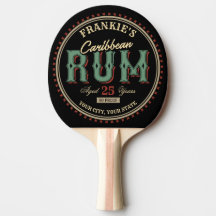 Personlig Karibiska rum Liquor Flaska-etiketten Pu