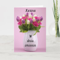 Personlig Karina Polskt namn-kort