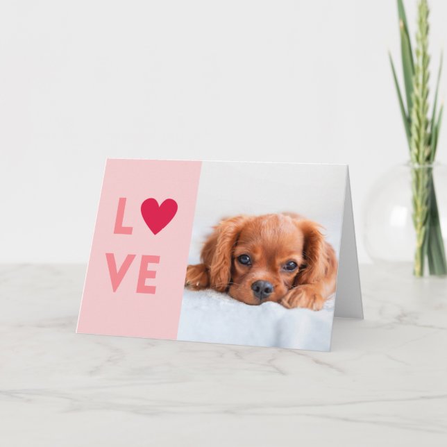 Personlig Kärlek Brev från Hund Helgkort (Framsida)