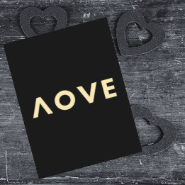 Personlig Kärlek Coola Modern minimalistisk Valent Helgkort