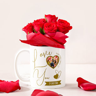 Personlig Kärlek Du för alla hjärtans dag Kaffemugg