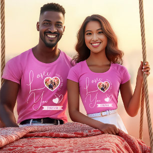 Personlig Kärlek Du för alla hjärtans dag T Shirt