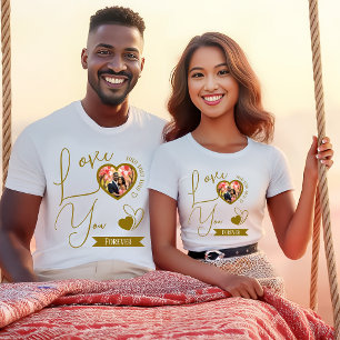 Personlig Kärlek Du för alla hjärtans dag T Shirt