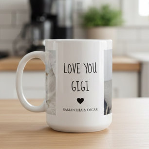 Personlig kärlek du Gigi foto Kaffemugg