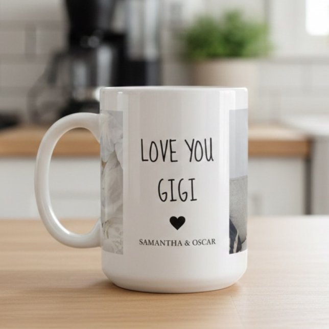 Personlig kärlek du Gigi foto  Kaffemugg (Skapare uppladdad)
