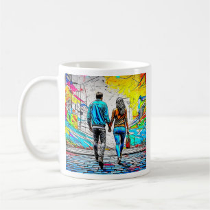 Personlig Kärlek du har glömt Ett par Holding Hä Kaffemugg