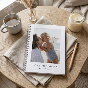 Personlig kärlek Du Mamma Foto Anpassad Anteckningsbok