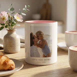 Personlig kärlek Du Mamma Foto Anpassad Mugg