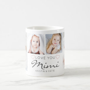 Personlig KÄRLEK DU MIMI Handskriven 4 Foto Kaffemugg