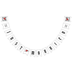 Personlig Kärlek Heart Bröllop Vimplar