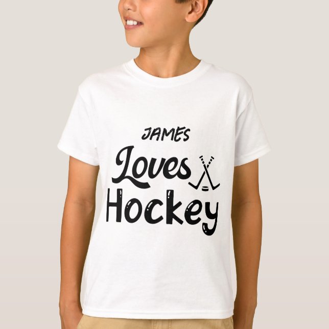 Personlig Kärlek Hockey T Shirt (Framsida)