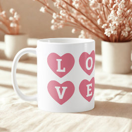 Personlig kärlek med hjärtans namn kaffemugg