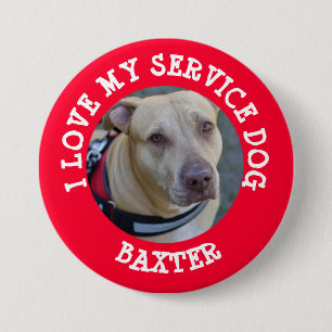 Personlig Kärlek min Service Hund Day-knapp Knapp