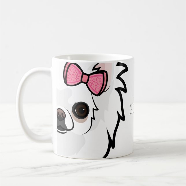 Personlig Kärlek My Chihuahua Hund Kaffemugg (Vänster)