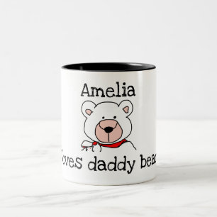 Personlig kärlek pappa Bear Mugg