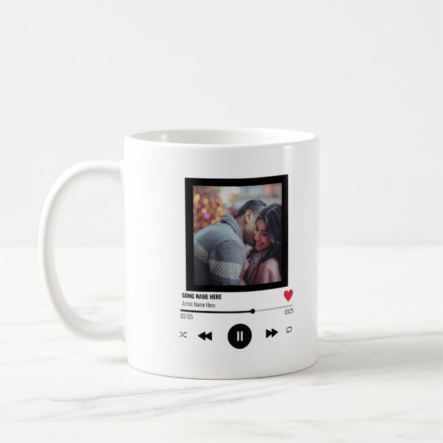 Personlig Kärlek, par årsdagar i Sång Kaffemugg (Vänster)