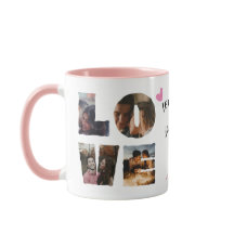 Personlig KÄRLEK Photo Collage Valentines day