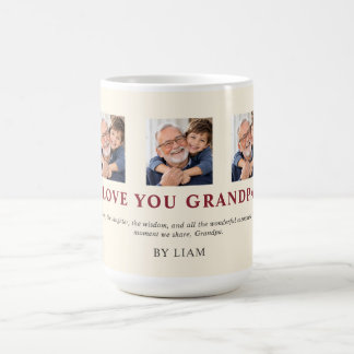 Personlig kärlek till dig farfar kaffemugg
