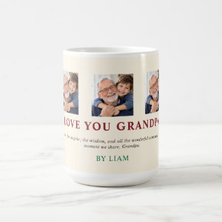Personlig kärlek till dig farfar kaffemugg