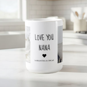 Personlig kärlek till dig, mormor   Anpassad fotog Kaffemugg