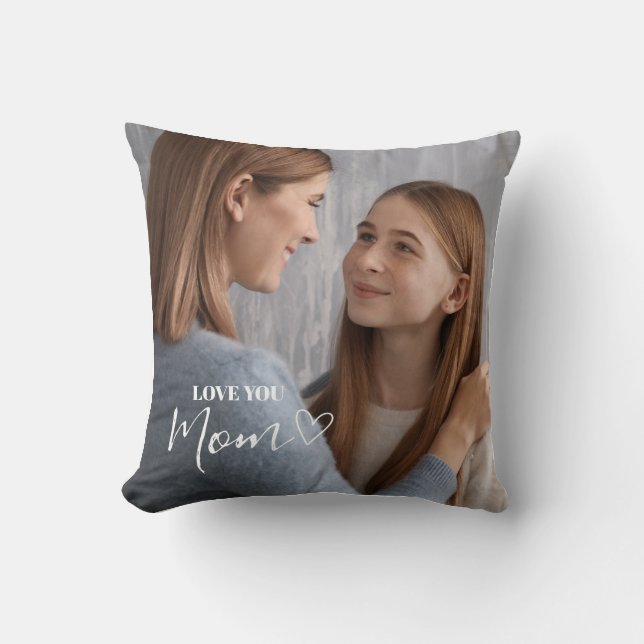 Personlig Kärlek You Mamma Photo Kudde (Framsida)