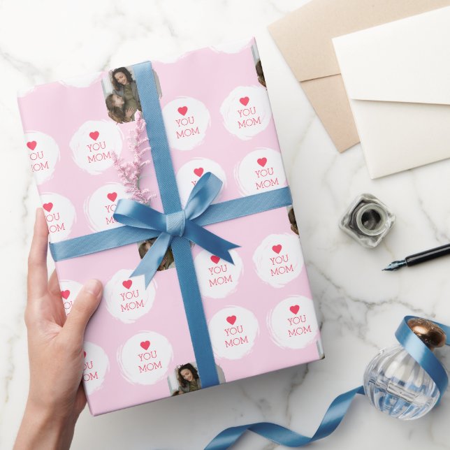 Personlig Kärlek You Mamma Photo | Mamma Gift Wrap Presentpapper (Gifting)