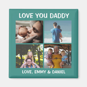 Personlig Kärlek You Pappa Photo Magnet