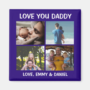 Personlig Kärlek You Pappa Photo Magnet