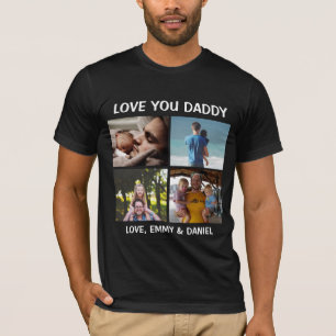 Personlig Kärlek You Pappa Photo T Shirt