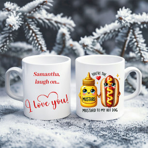 Personlig Kärleksmugg Söt Rolig Mat Alla Hjärtans Kaffemugg