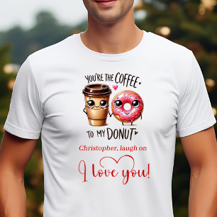 Personlig kärlekspresent Rolig mat Alla hjärtans d T Shirt