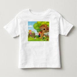 Personlig Kartong Bakgård Lek Valp Barn T Shirt