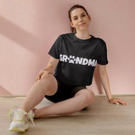 Personlig Kat Grandma T-Shirt