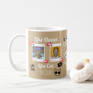 Personlig Katt Foto Kaffe Mugg Anpassad Husdjur