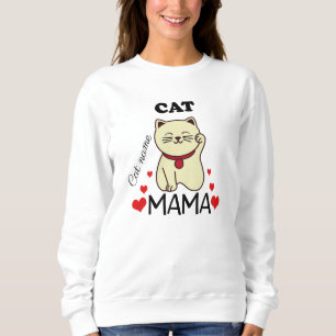 Personlig Katt Mamma med Katt Namn Kvinnor T Shirt