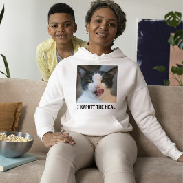 Personlig kattälskare svart-vit husdjursfoto t shirt