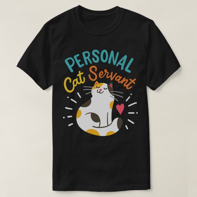 Personlig kattanställd t shirt (Design framsida)