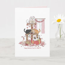 Personlig Kattens Jam Valentine Kort